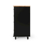 Îlot de cuisine sur roulettes avec porte, 2 tiroirs, 3 étagères, table de cuisine roulante de 80 cm de large avec meuble de rangement