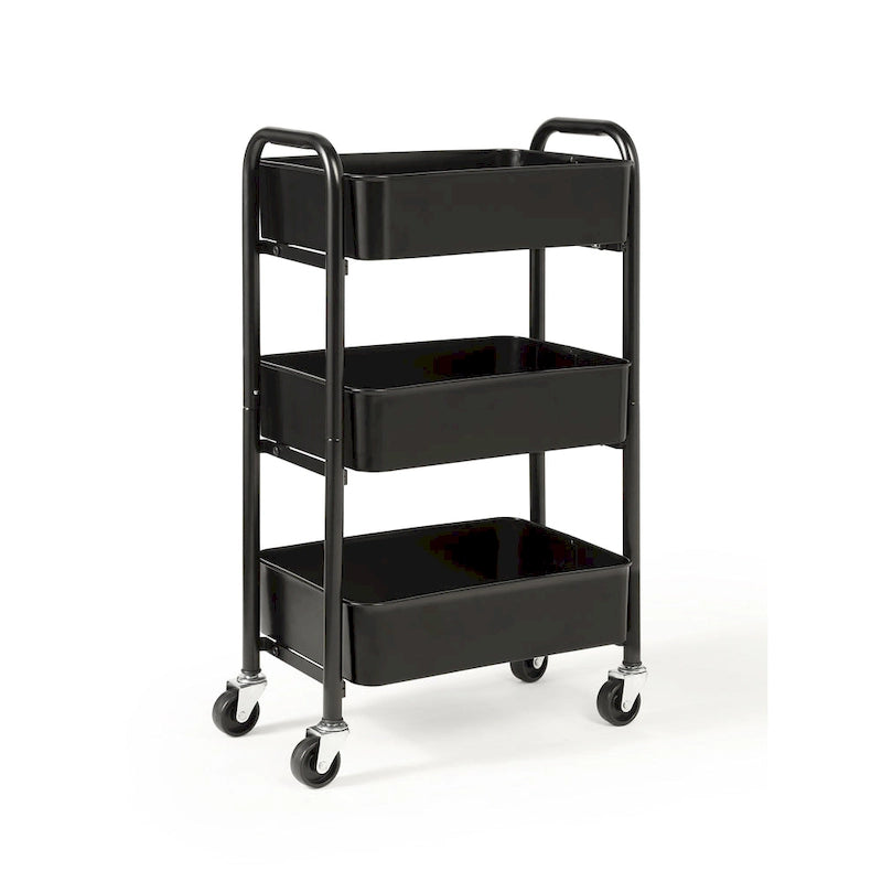 Dessus d'îlot de cuisine roulant avec étagères ouvertes et armoire - 39W x 16D