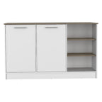 Îlot de cuisine avec 2 armoires et 3 étagères ouvertes - 59L x 26P x 35H