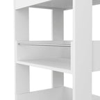 Îlot de cuisine avec 2 armoires et 3 étagères ouvertes - 59L x 26P x 35H
