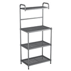Versatile 4-Tier Kitchen Storage Rack - Stylish Bakers Rack Organizer - 23.5 x 13.5 x 53.5 (L x W x H)