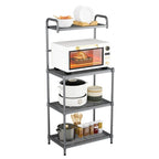 Étagère de Rangement de Cuisine Polyvalente à 4 Niveaux - Organisateur Élégant de Type « Bakers Rack » - 23,5 x 13,5 x 53,5 (L x l x H)