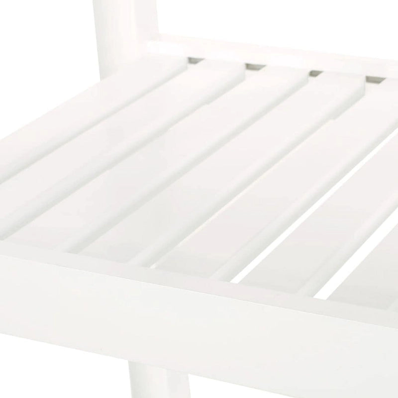 Desserte de cuisine compacte en bois avec roulettes, étagères ouvertes et tiroir