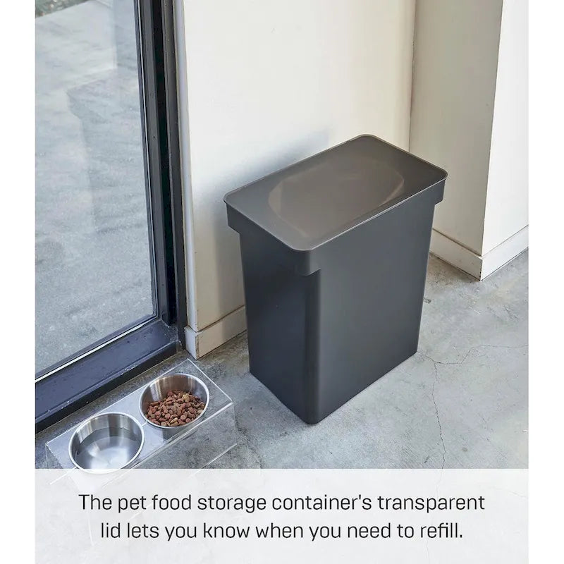Récipient de rangement hermétique à roulettes pour aliments pour animaux - Très grand 11,3 kg / 25 L