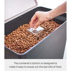 Récipient de rangement hermétique à roulettes pour aliments pour animaux - Très grand 11,3 kg / 25 L