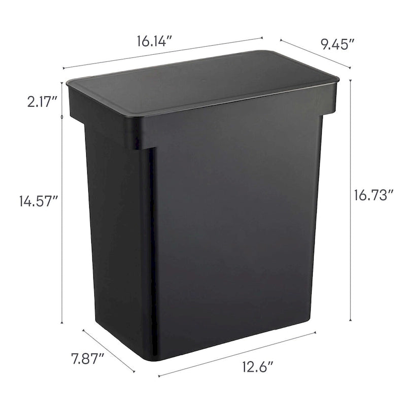 Récipient de rangement hermétique à roulettes pour aliments pour animaux - Très grand 11,3 kg / 25 L
