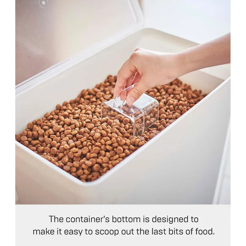 Récipient de rangement hermétique à roulettes pour aliments pour animaux - Très grand 11,3 kg / 25 L
