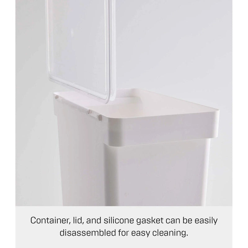 Récipient de rangement hermétique à roulettes pour aliments pour animaux - Très grand 11,3 kg / 25 L