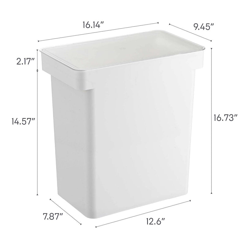 Récipient de rangement hermétique à roulettes pour aliments pour animaux - Très grand 11,3 kg / 25 L