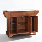 Îlot de cuisine/Chariot Lafayette avec plateau en granit Cherry - 51,5 po L x 18 po P x 36 po H