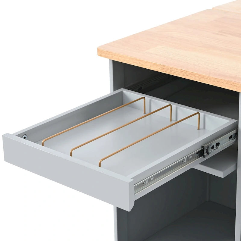 Îlot de cuisine avec abattant, lumière LED