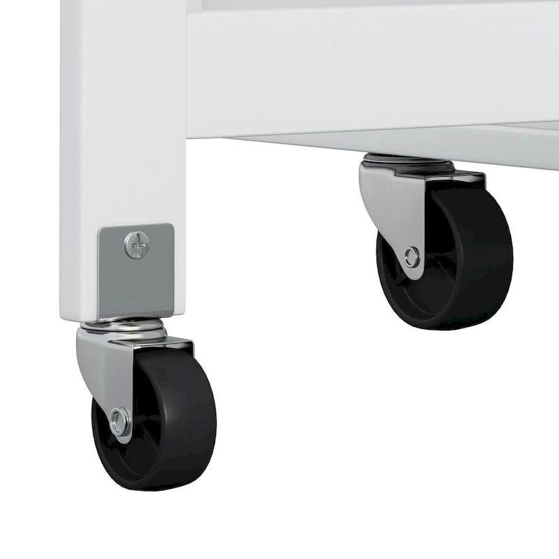 Desserte d'îlot de cuisine multifonctionnelle avec porte-épices, porte-serviettes, casier à vin et plateau pliant en bois d'hévéa
